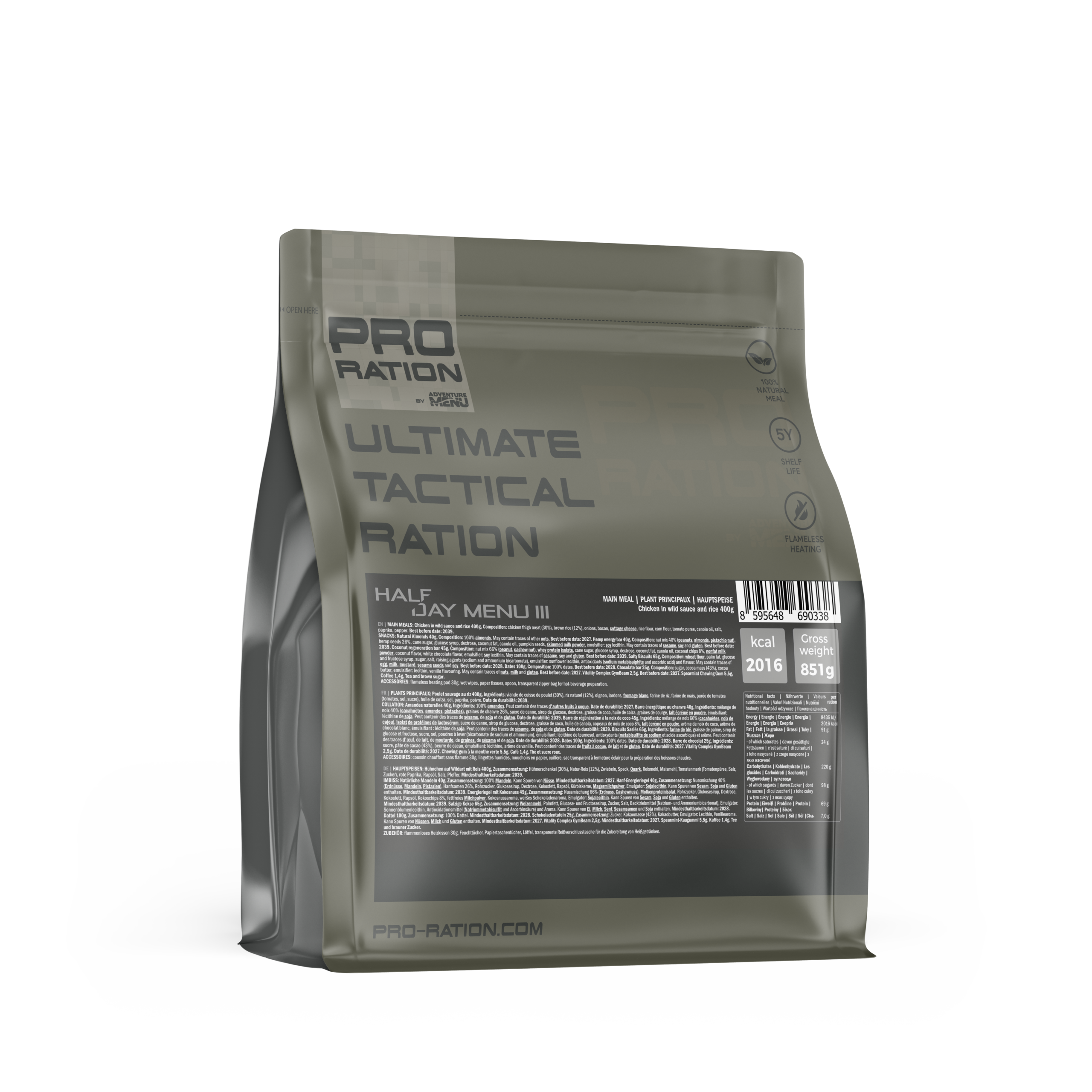 Pro Ration Ultimate Tactical Half Day Menu - III