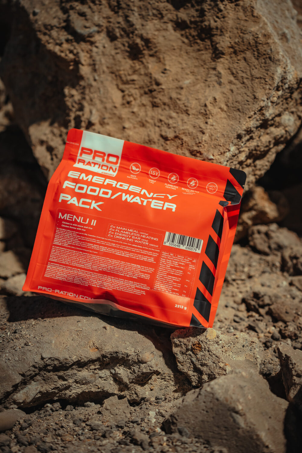 Pro Ration Emergency Food/Water Pack Menu – II - Blackwater Defense
