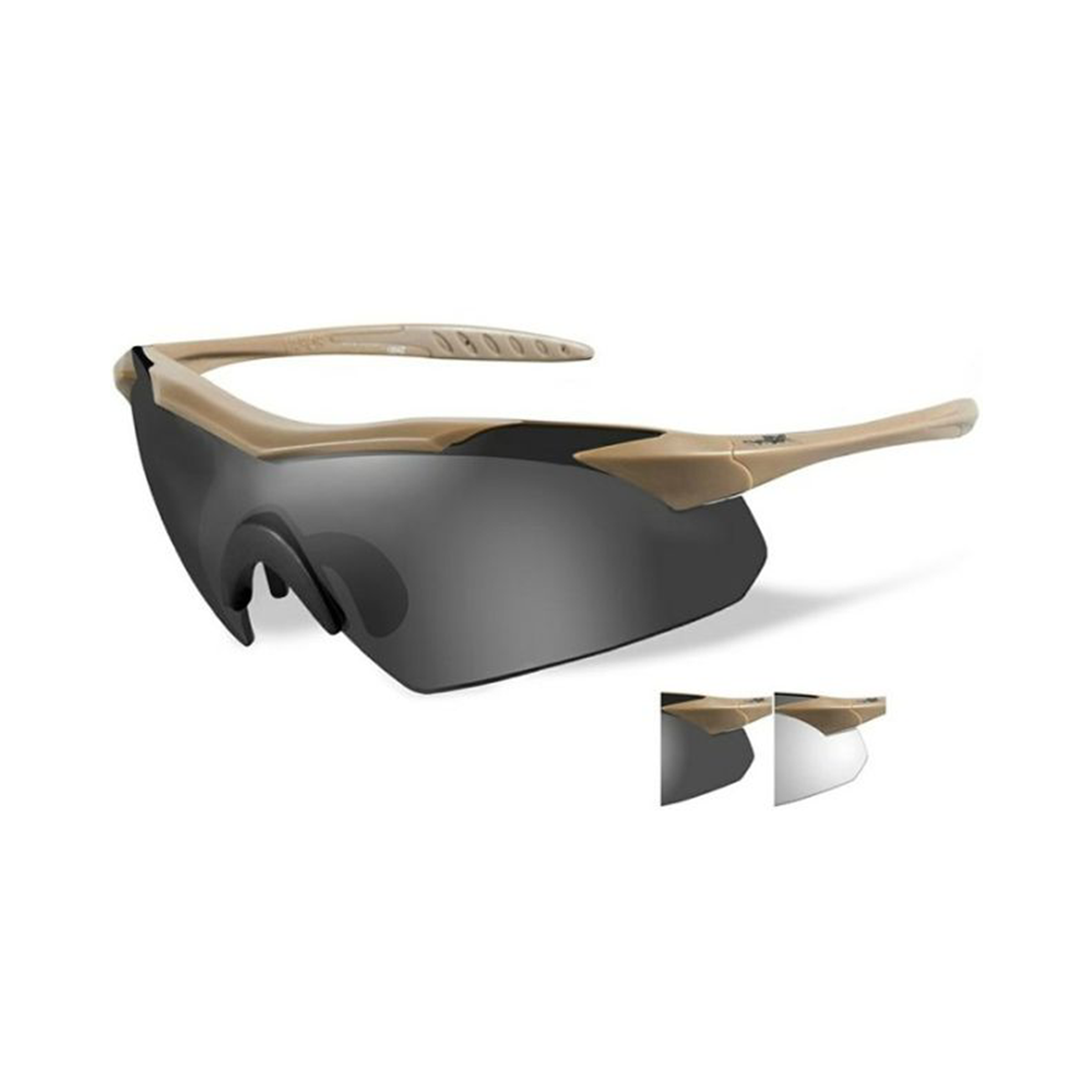 Wiley X Vapor 2.5 GreyClear Tan Frame Bril