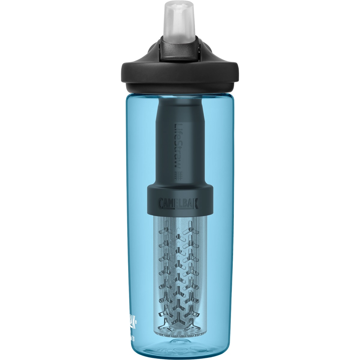 CamelBak Eddy+0,6L Waterfilterfles met LifeStraw True Blue - Afbeelding 2